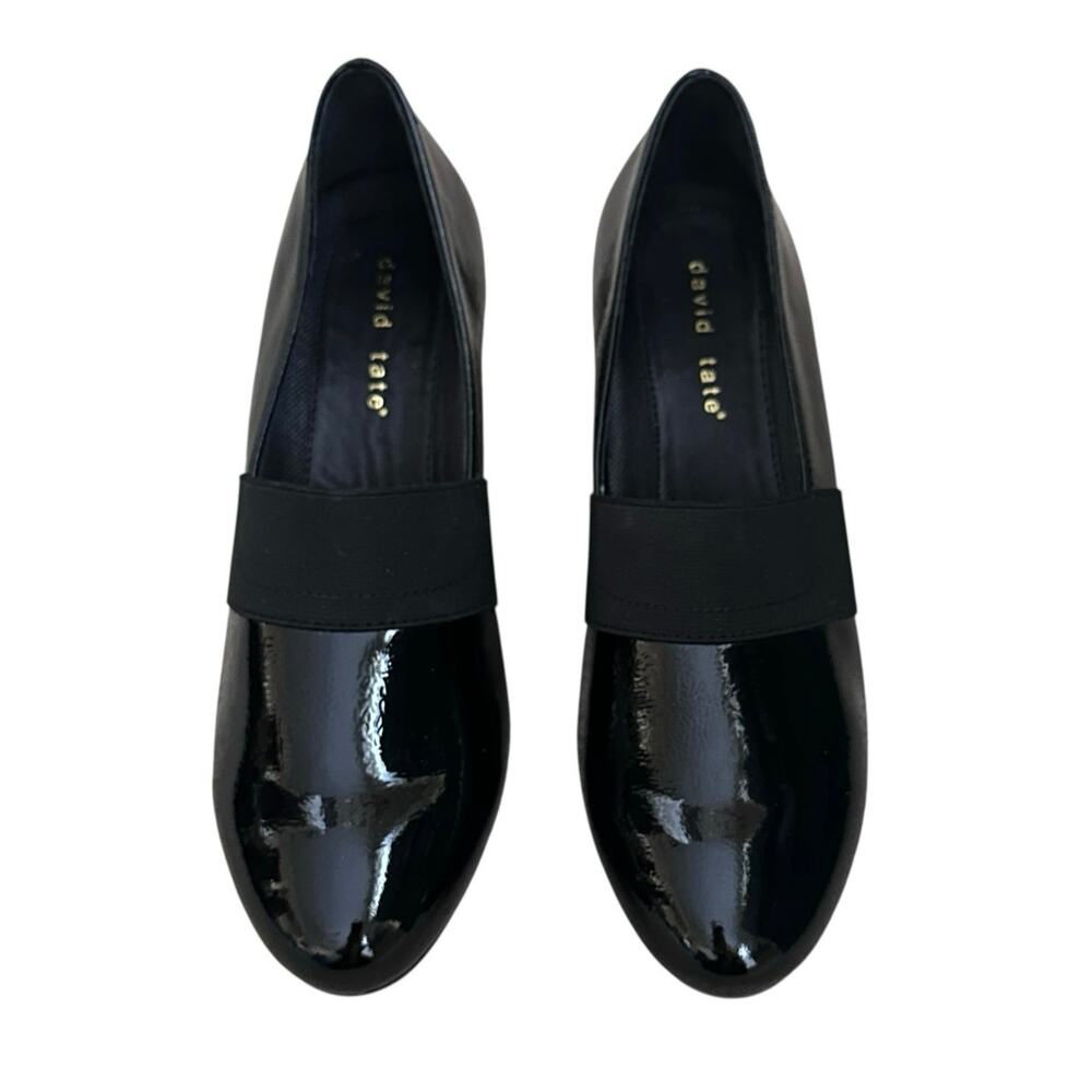 David Tate Black Patent Leather Heels Women's Size 9 N Narrow Comfort